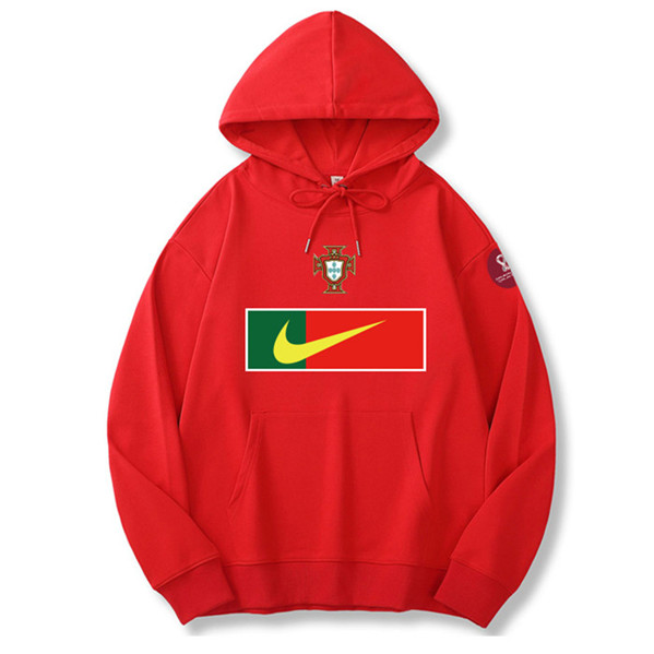 Men's Portugal World Cup Soccer Hoodie Red 001